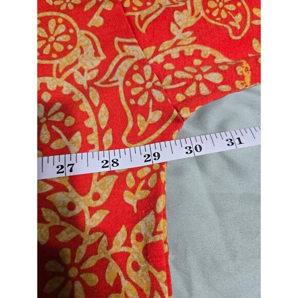 Lularoe 2xl women's red and orange tunic - Picture 7 of 8